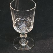8 antique baccarat crystal wine glasses cut engraved 10742