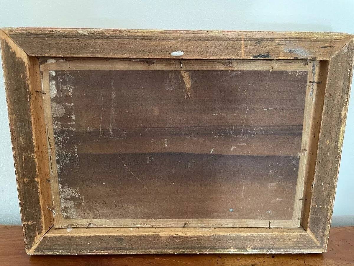 Vintage Oil Painting of a Sea Cove