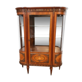 Vitrine de style Louis XVI ,réalisation XXèm ,signée ébénisterie JP Ehalt de très belle qualité .