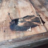 Old solid oak coffee table