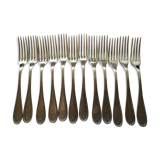 menagere 12 forks 12 large spoonfuls Cabanna 16/10th france