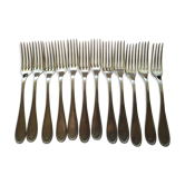 menagere 12 forks 12 large spoonfuls Cabanna 16/10th france