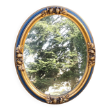 Old gold and blue mirror