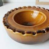 Cendrier céramique ambré années 60