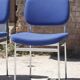 Set de 4 chaises stella chrome & tissu 1970s