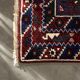Vintage Red Hand-Woven Oriental Afghan Rug, 1970s