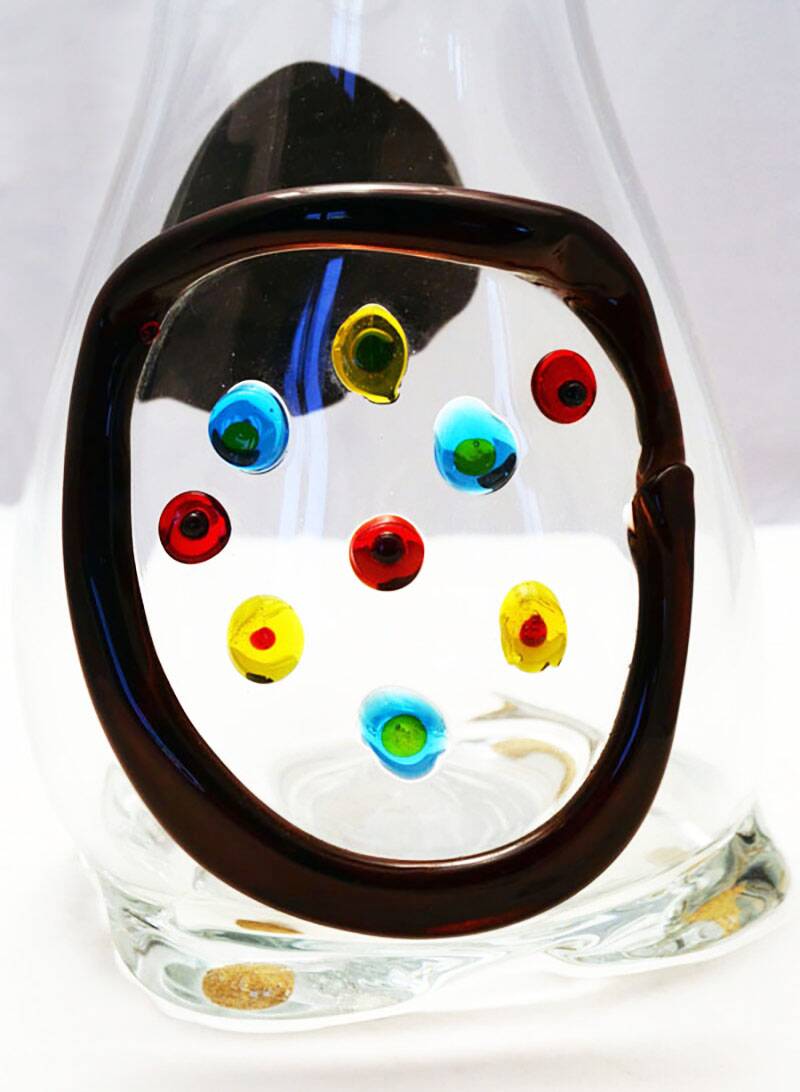 Fulvio Bianconi 'Spring' vase for Mazzega Murano, 1970s