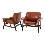 Set of 2 “849” Armchairs by Gianfranco Frattini for Cassina, 1950s