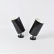 Black metal wall or ceiling lights, vintage 1950, Parscot, pipe spots.