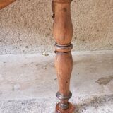 Round solid wood table 4 legs
