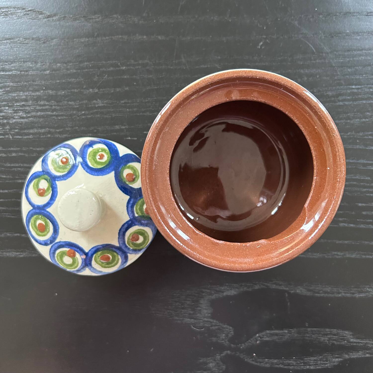 Blue pea sugar bowl