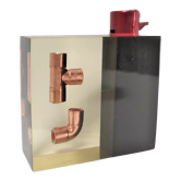 Briquet résine inclusions design années 70