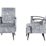 Ensemble de 2 fauteuils de cavalerie vintage, 1970