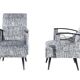 Ensemble de 2 fauteuils de cavalerie vintage, 1970