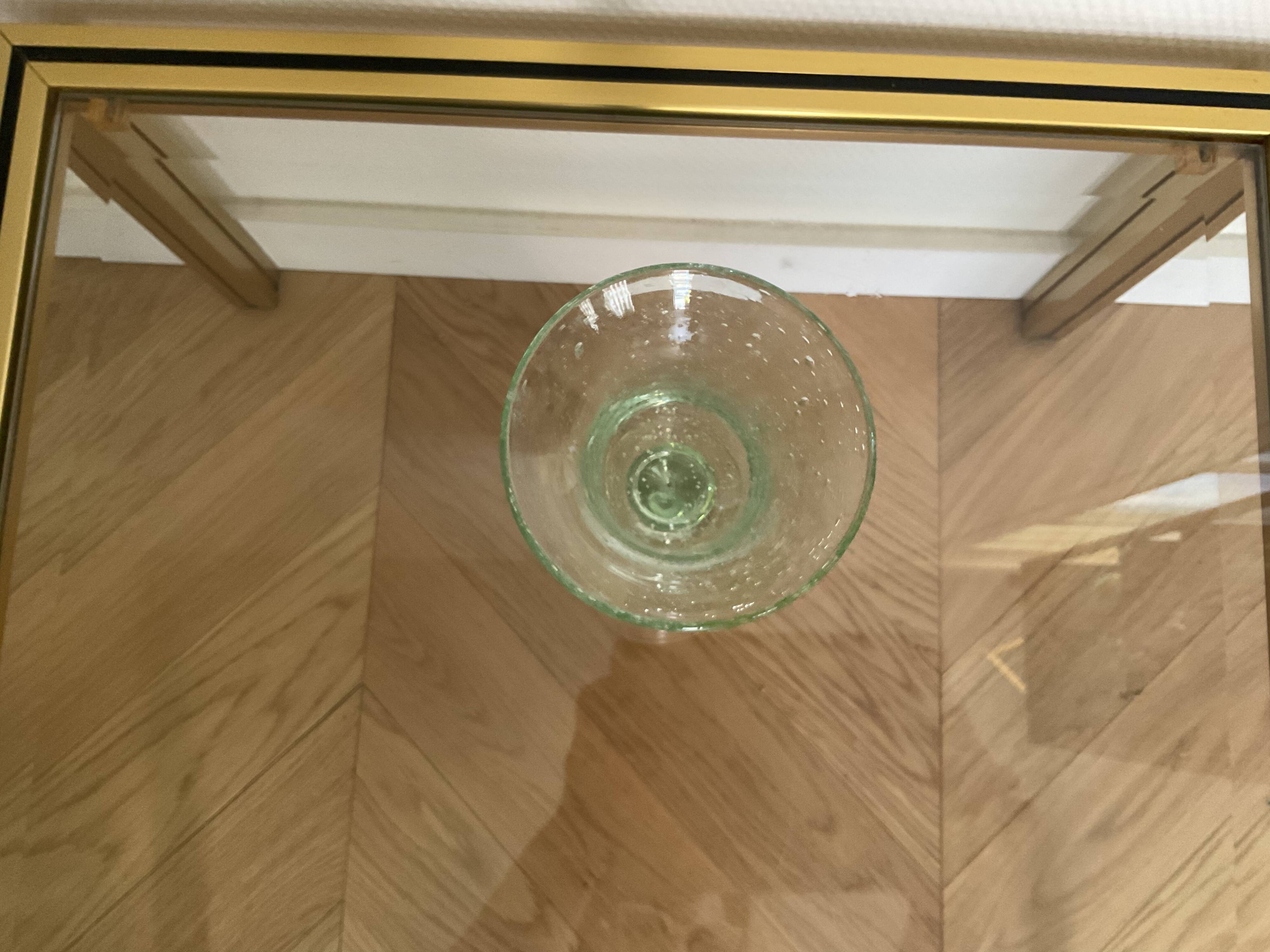 Signed BIOT bubble champagne glass