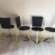 Chaises  terna par Seccose design 1985 Gaspare Cairoli