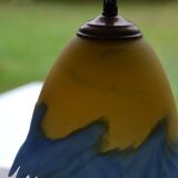 Ancienne lampe pâte de verre
