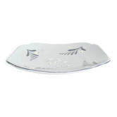 Assiette bleue française de style mid-century moderne par Eva Jancke-Björk pour Bo Fajans, Suède