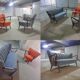Couch set / 2 chairs Scandinavian 50s/60s cocktail