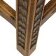 Characterful Solid Wood Vintage Stool Sculpted