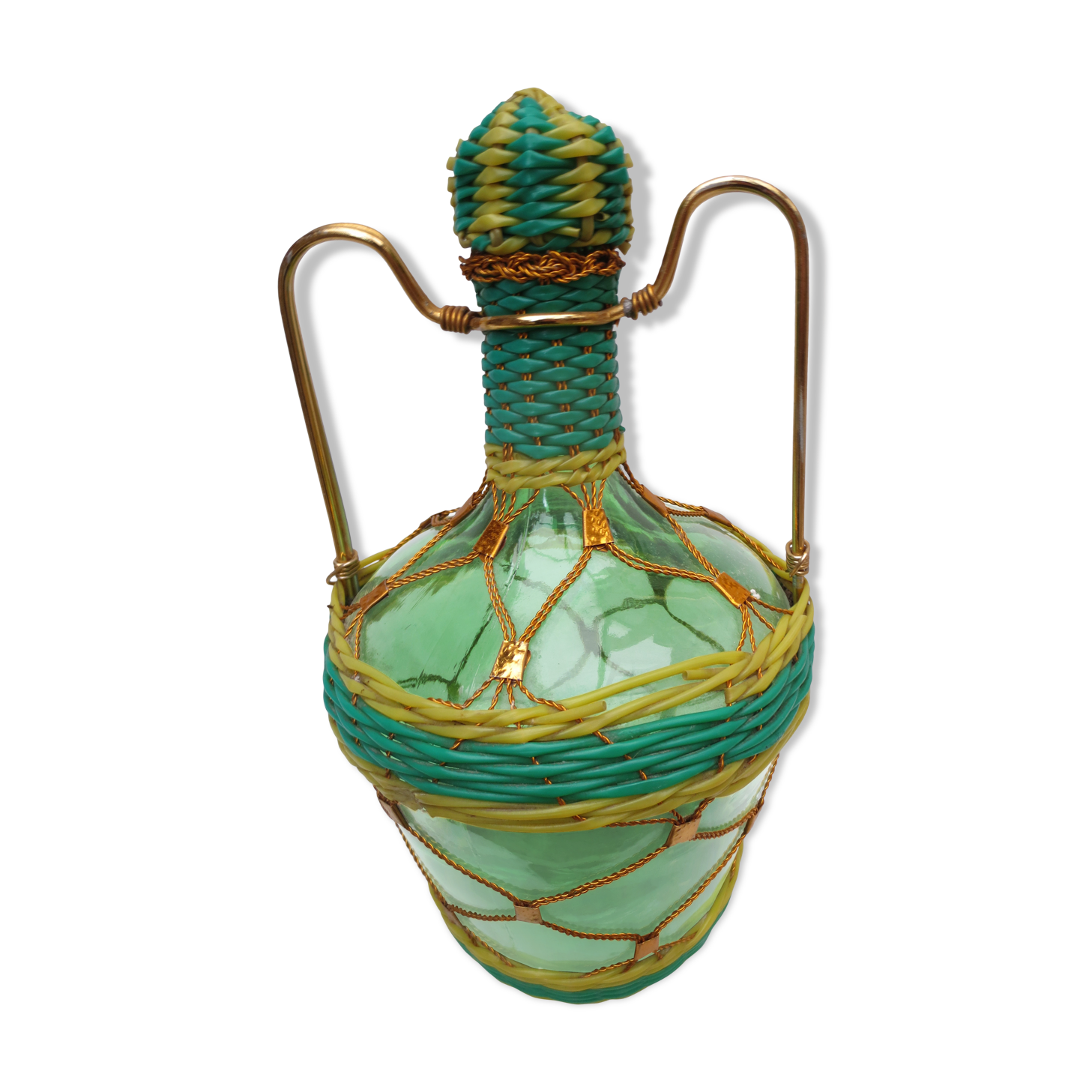 Vintage carafe scoubidou