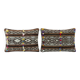 Set of 2 vintage kilim cushion covers 41x61 cm