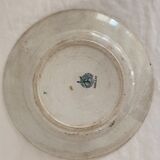 Round serving dish in iron earth