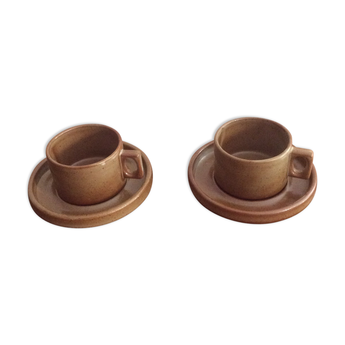 Two cups and saucers Brenne sandstone