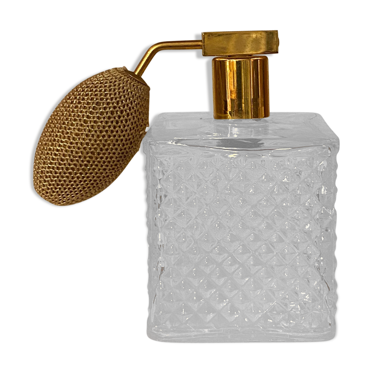 Glass perfume spray and vintage perfume atomizer gold pump