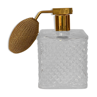 Glass perfume spray and vintage perfume atomizer gold pump