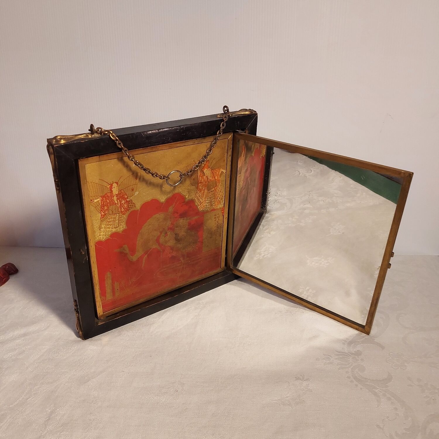 Napoleon III Asian triptych mirror