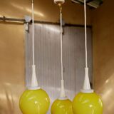 Hanging lamp cascade 3 vintage globes