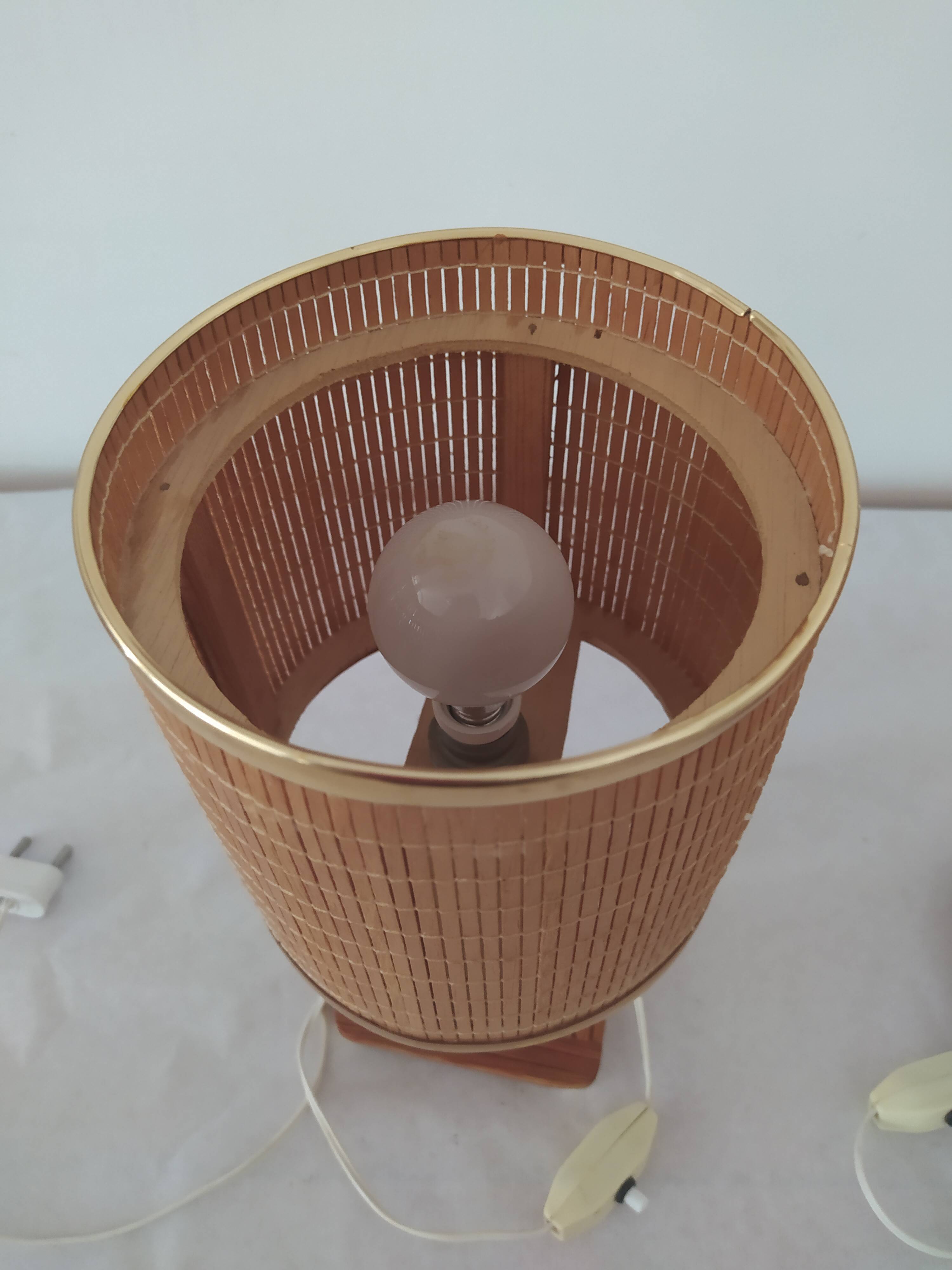 Pair of bedside lamps