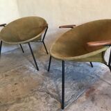 Pair of Balloon Chair by Hans Olsen 1960 Denmark