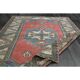 1970s Vintage Turkish Handmade Wool & Cotton Pink Area Rug 155x209