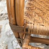Wicker chaise longue