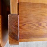 Pair of solid pine bedside tables