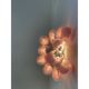 Blush Pink Murano Glass Selle Wall Sconces – A Pair