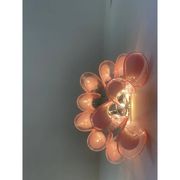 Appliques murales en verre de Murano rose blush – Une paire
