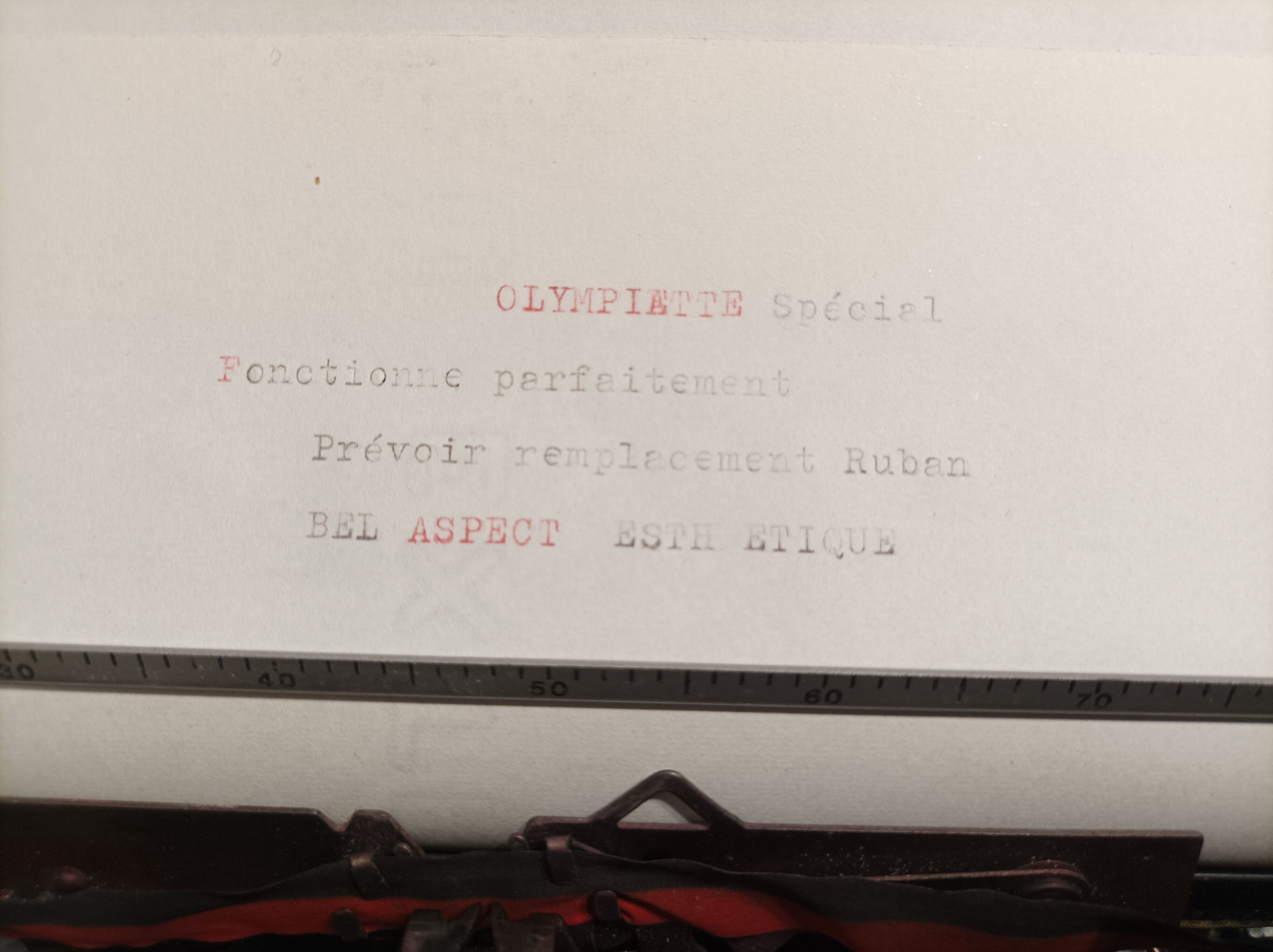 Olympiette Typewriter Special 70s