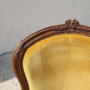 Armchair louis xv mustard walnut of the xix th century n°17