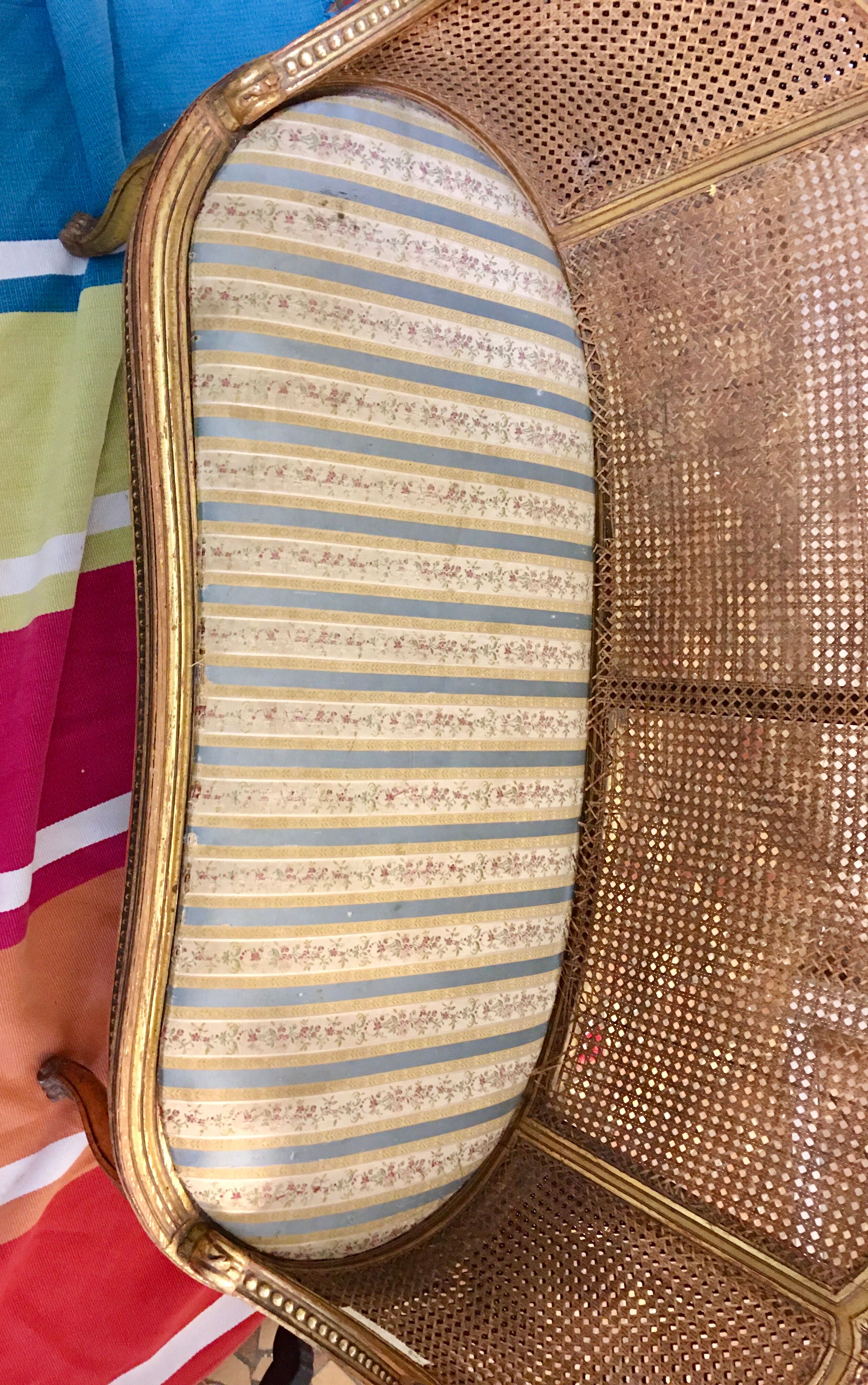 bench basket louis XVI style 20 eme