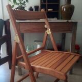 Vintage wooden folding chair