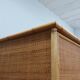 Vintage Dal Vera bamboo & rattan freestanding wardrobe 1970s