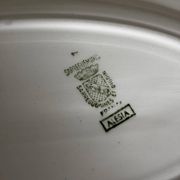 Ancien plat de service ovale faïence Sarreguemines Alesia