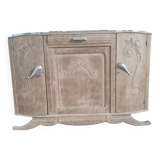 Art Deco sideboard with gray marble