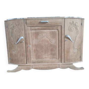 Art Deco sideboard with grey marble