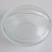 Glass candy bowl, sugar bowl, by Adolf Matura for Libochovice glass factory, 1970's.