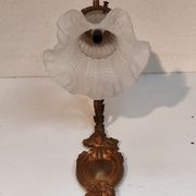 Art Nouveau wall art deco lampshades day tulip pressed glass brass rising