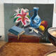 Tableau nature morte, huile sur toile